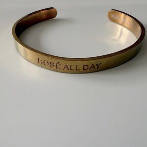 Cuffed by Nano “Rosé all Day” Gold Tone Cuffed
